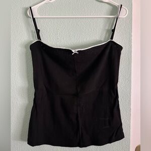 Simple Black Knit Camisole
